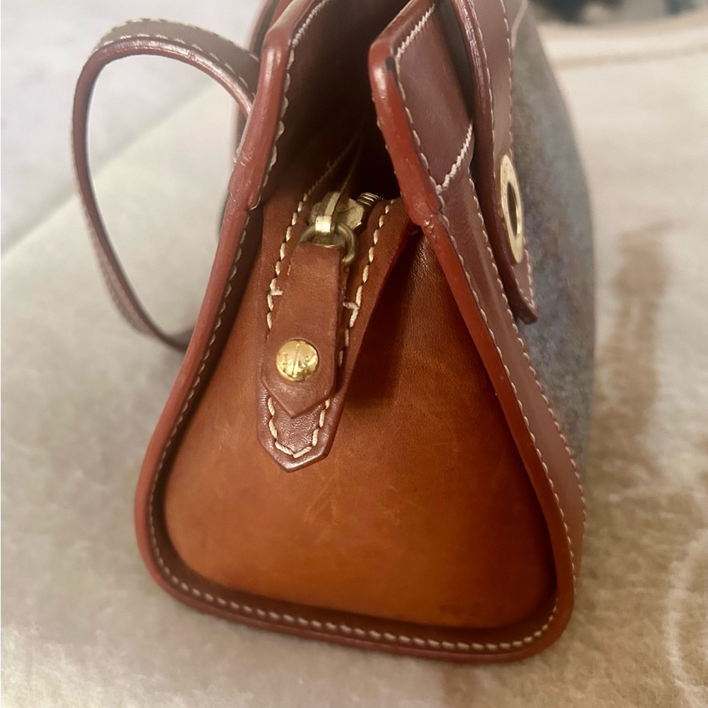 Rare Loro Piana Brown & Plaid Blue Leather Handbag- PRICE IS FIRM - Picture 15 of 15
